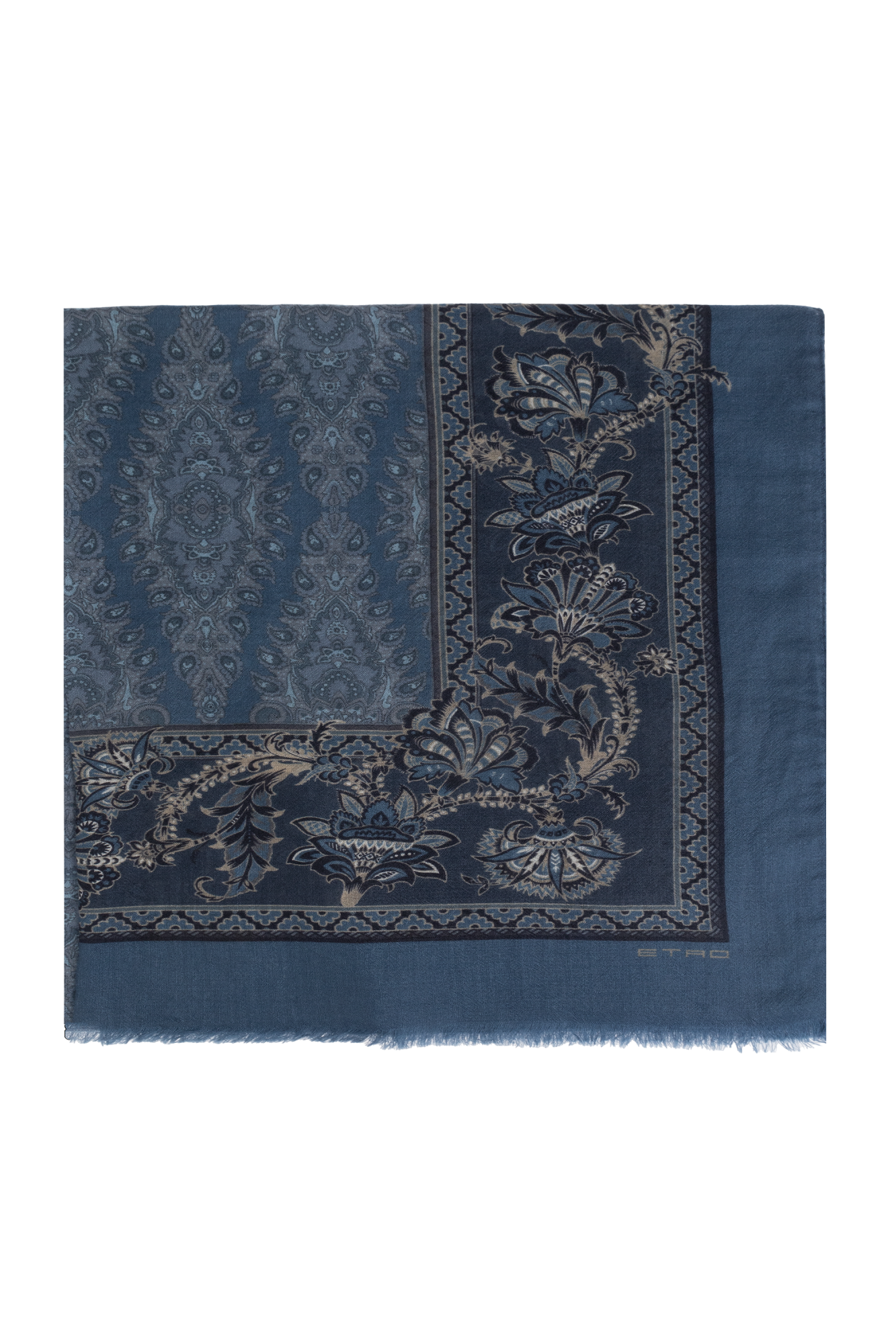 Etro Cashmere scarf with decorative pattern | Men's